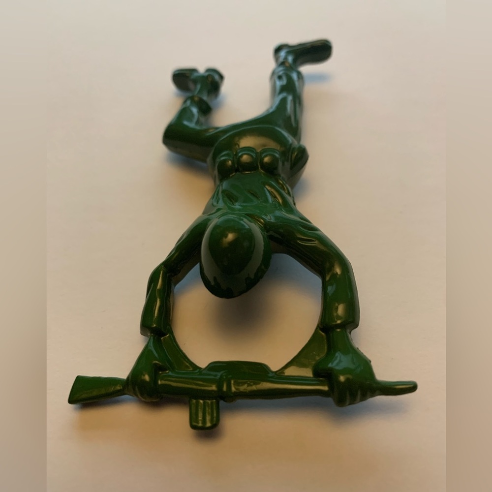 Green army man bottle opener